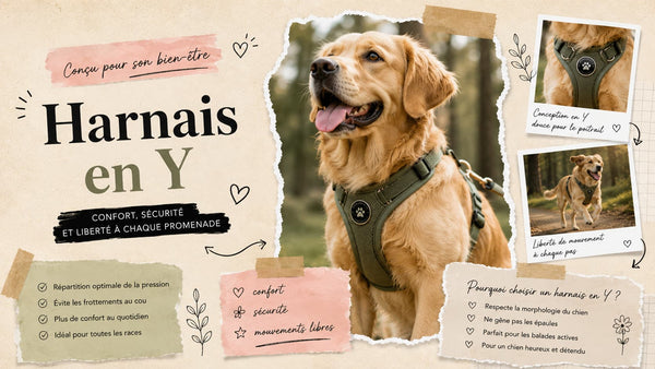 Harnais pour chien en Y confortable