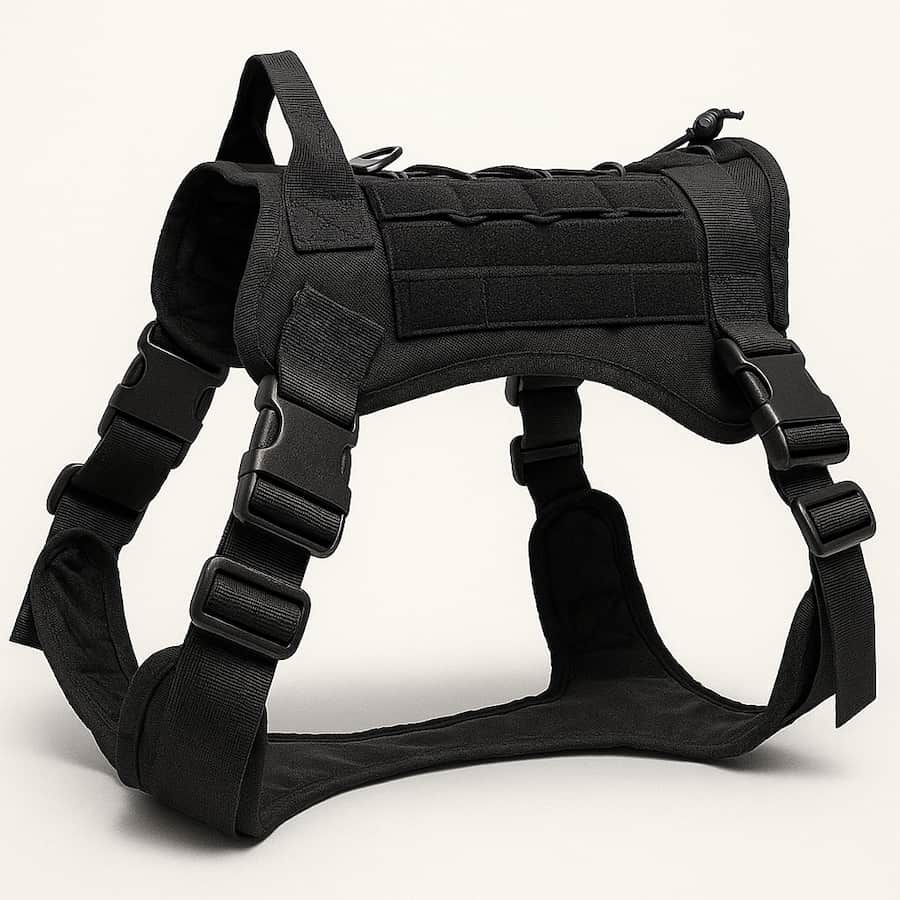 Harnais Tactique Pour Chien | Collier ou Ensemble Avec Laisse