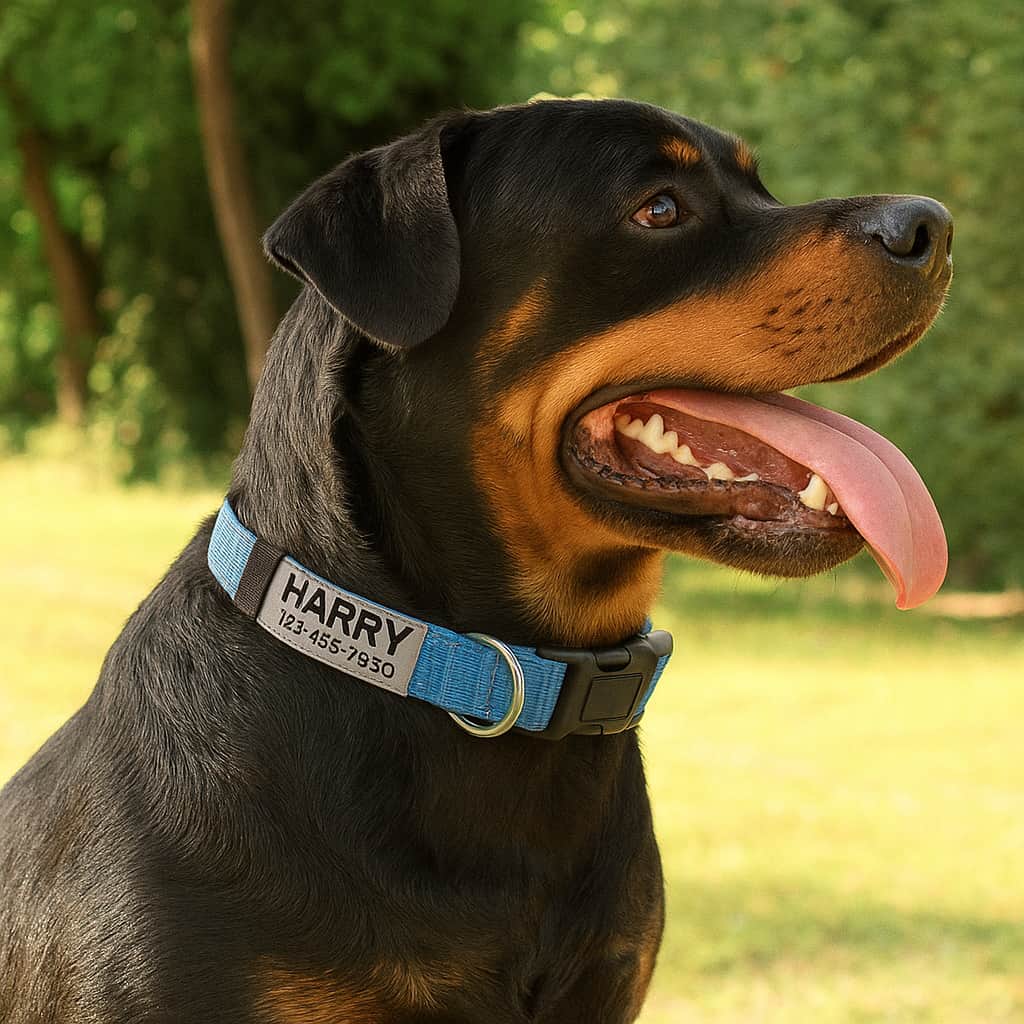 Collier Réfléchissant Personnalisé Pour Chien