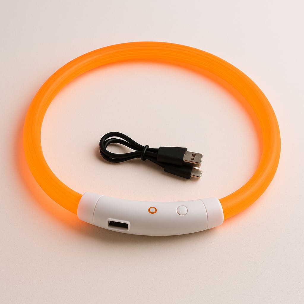 Collier Lumineux Rechargeable Pour Chien