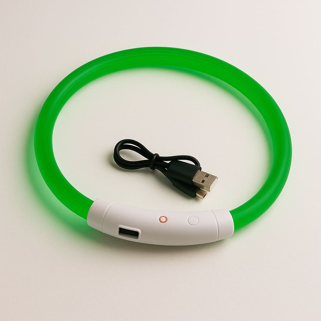 Collier Lumineux Rechargeable Pour Chien