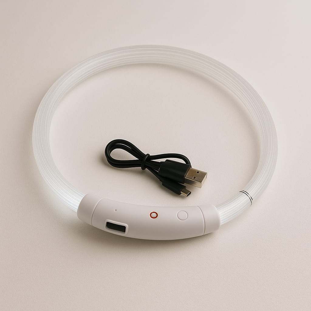 Collier Lumineux Rechargeable Pour Chien