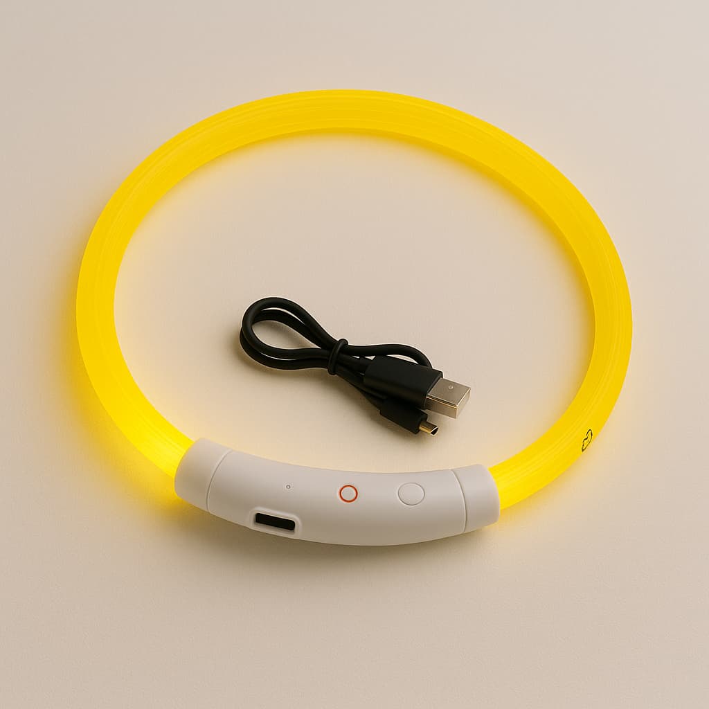 Collier Lumineux Rechargeable Pour Chien