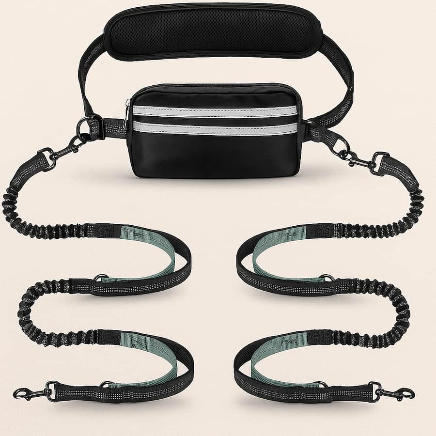 Laisse Mains Libres Pour Chien | Laisse Simple et Double