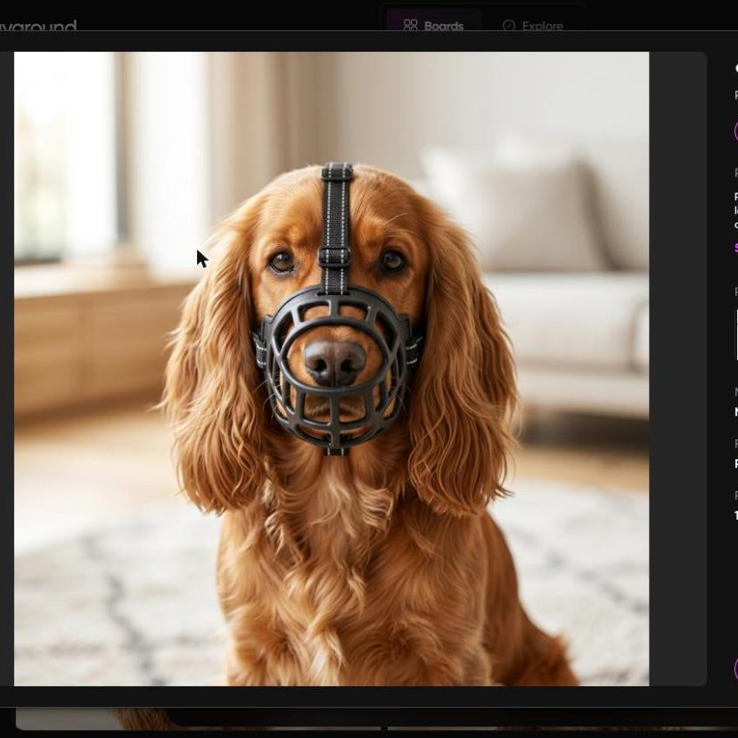 Muselière Panier Réfléchissante Anti-Aboiement Pour Chien