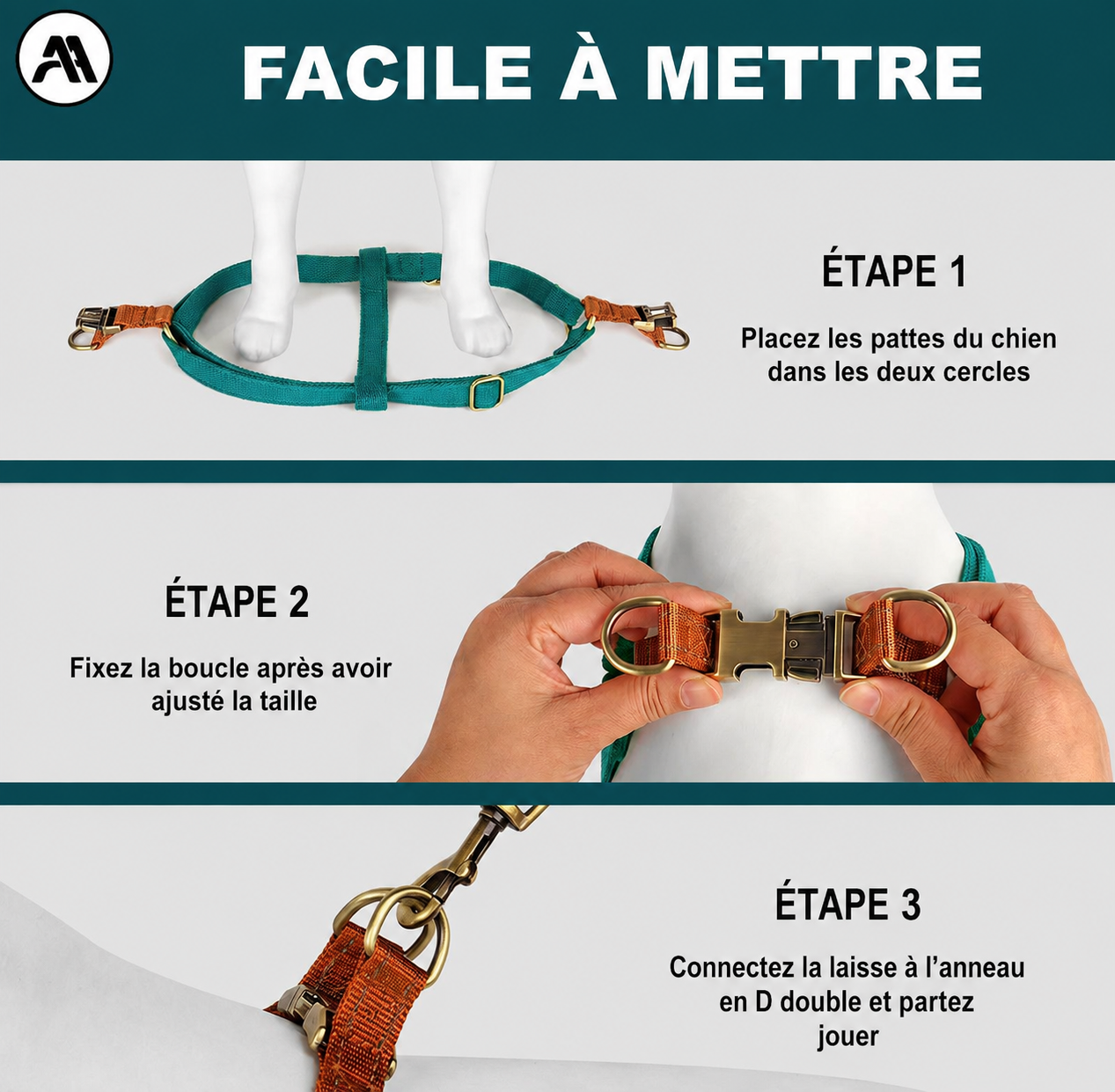 Harnais Pour Chien En Y | Modèle Yorki