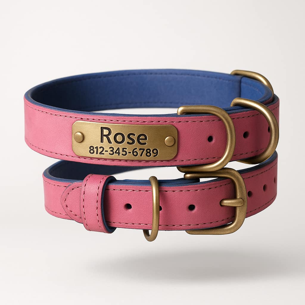 Collier Pour Chien En Cuir Personnalisé