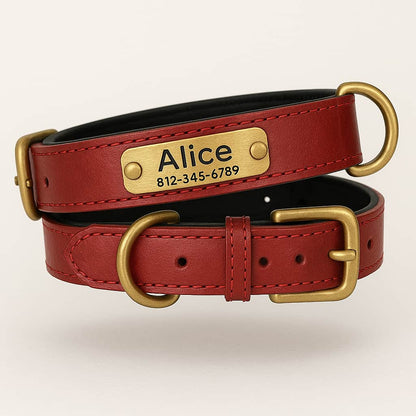 Collier Pour Chien En Cuir Personnalisé - photo 4
