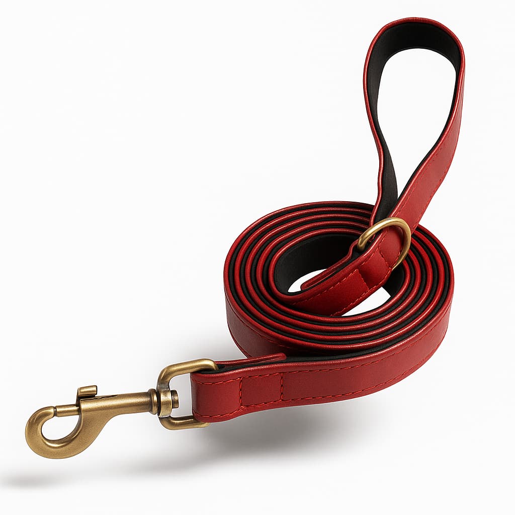 Ensemble De Laisse Et Collier En Cuir Pour Chien Personnalisé - photo 3