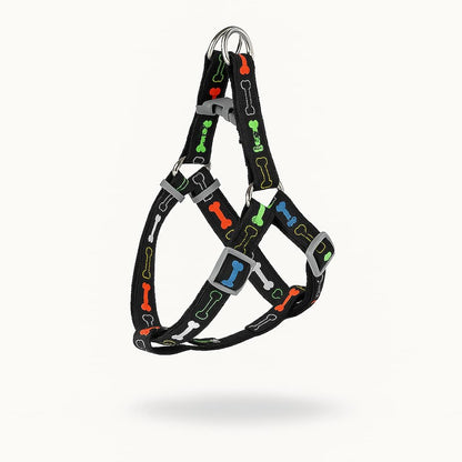 Harnais Pour Chien En Y Motif Os - photo 4