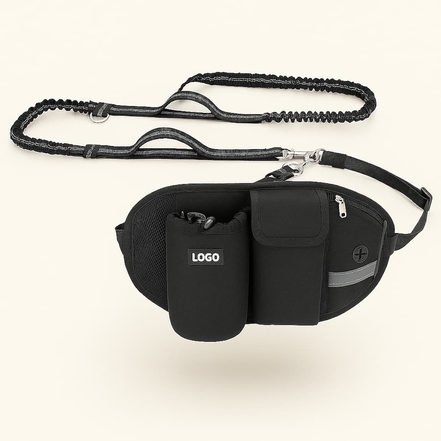 Laisse Mains Libres Pour Chien Avec ou Sans Ceinture