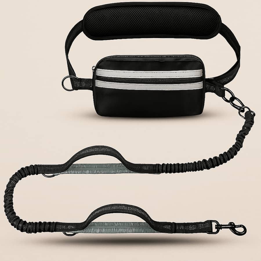 Laisse Mains Libres Pour Chien Laisse Simple et Double - photo 2