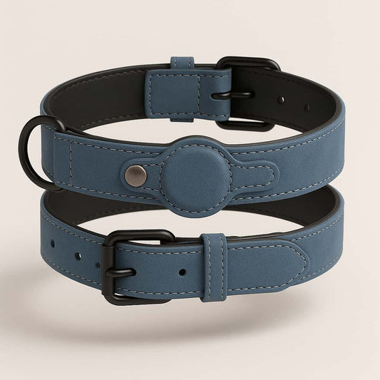 Collier Pour Chien En Cuir Avec Emplacement Airtag