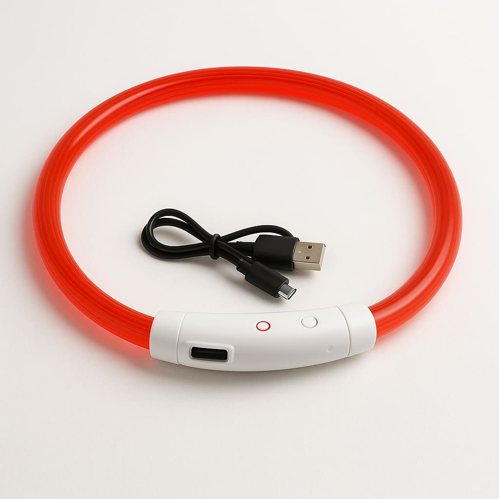 Collier Lumineux Rechargeable Pour Chien | Croq & Câlin