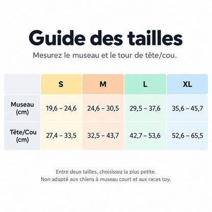 Muselière Corde en Nylon Portable Pour Grand Chien