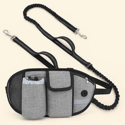 Laisse Mains Libres Pour Chien Avec ou Sans Ceinture | Croq & Câlin