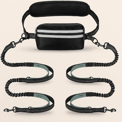 Laisse Mains Libres Pour Chien Laisse Simple et Double | Croq & Câlin