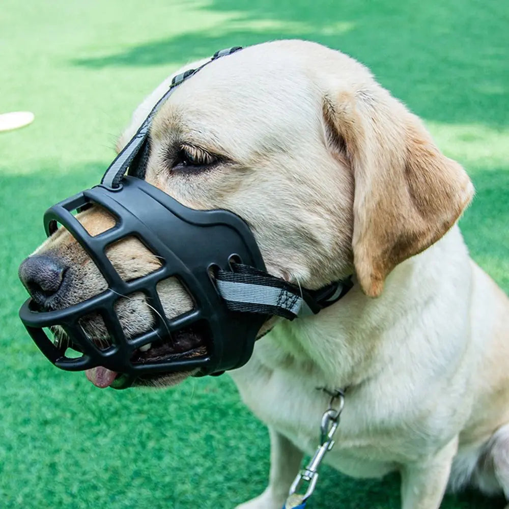 Muselière plastique réfléchissante avec ouverture pour boire pour chien - photo 4