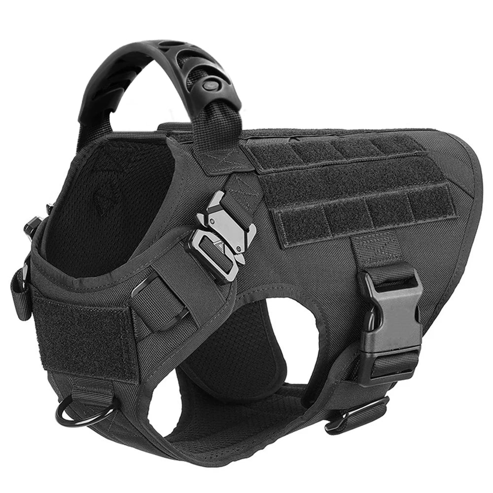 Harnais Tactique Pour Chien Avec Collier Laisse et Équipements - photo 5