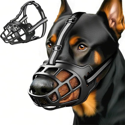 Muselière panier réfléchissante anti-aboiement pour chien