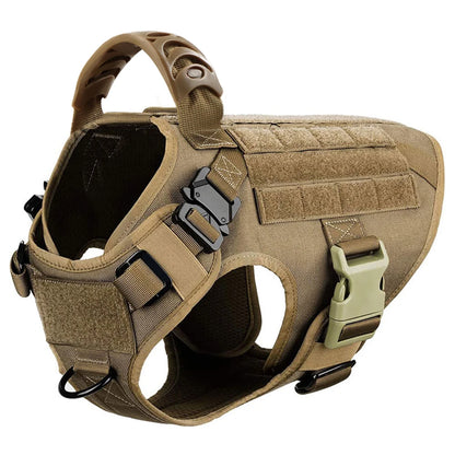 Harnais tactique pour chien avec collier, laisse et équipements