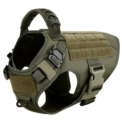 Harnais Tactique Pour Chien Avec Collier Laisse et Équipements - photo 6