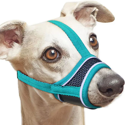 Muselière en filet réfléchissante anti-aboiement pour chien - photo 7