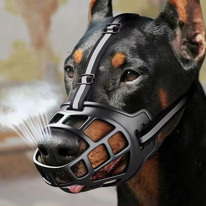Muselière plastique réfléchissante avec ouverture pour boire pour chien - photo 3