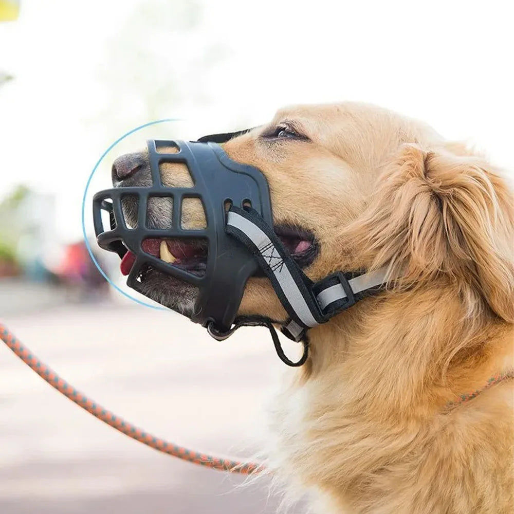 Muselière panier respirante pour chien moyen et grand - photo 5