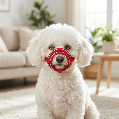 Muselière en Filet Respirante Réfléchissante Anti-Aboiement Pour Chien