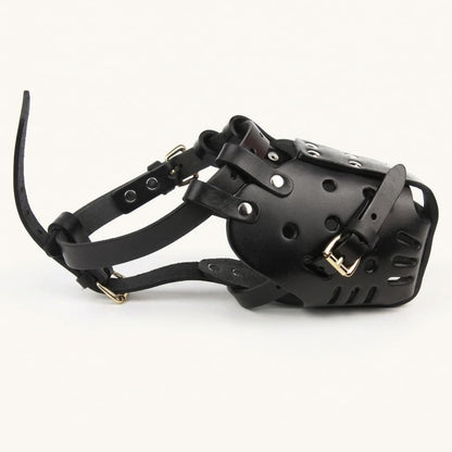 Muselière Panier en Cuir Pour Chien de Défense et Dressage