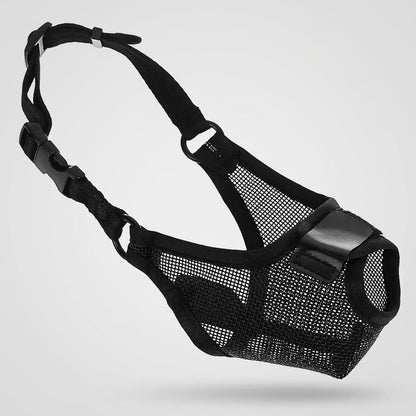 Muselière en Filet Ajustable Anti-Aboiement et Anti-Mordillement Pour Chien