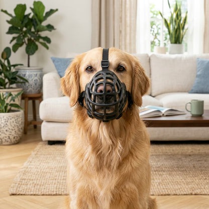Muselière en Silicone Souple Respirante Pour Chien Moyen et Grand