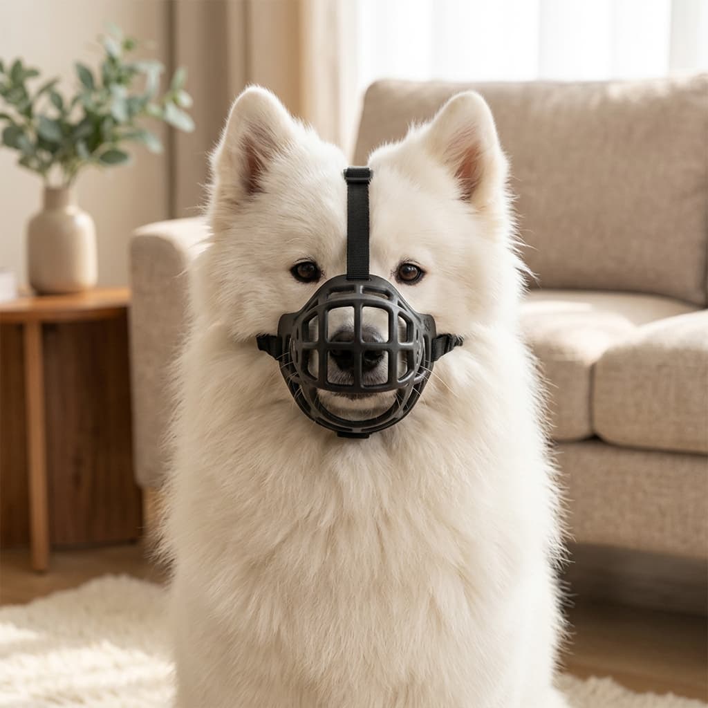 Muselière en Silicone Souple Respirante Pour Chien Moyen et Grand