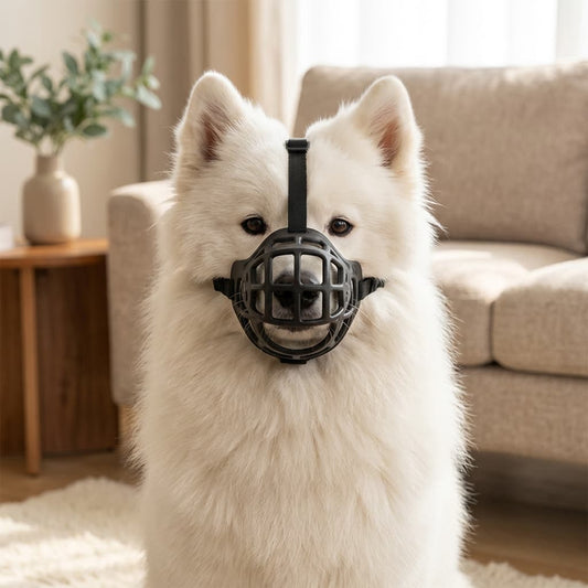 Muselière en Silicone Souple Respirante Pour Chien Moyen et Grand