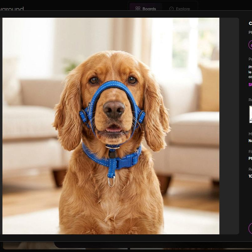 Muselière Corde en Nylon Portable Pour Chien